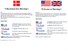 Tablet Screenshot of hassings.dk